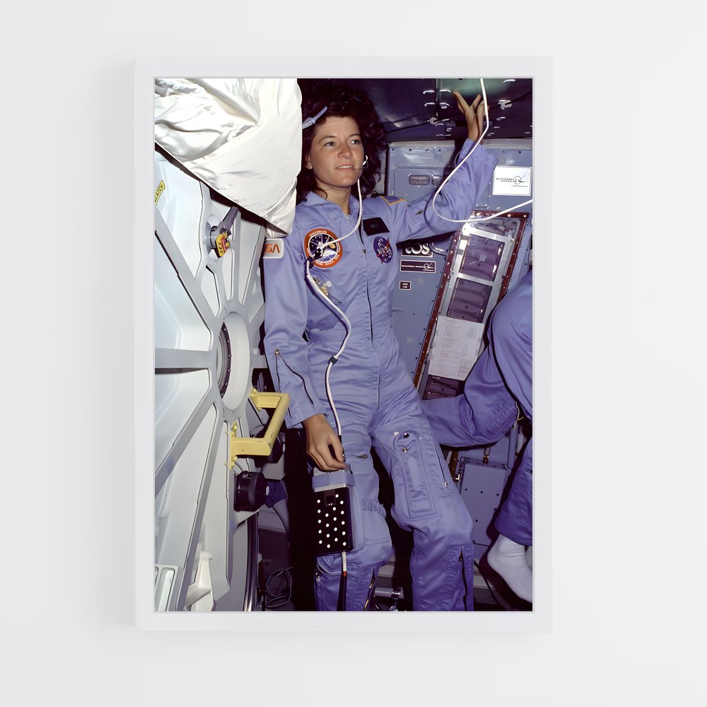 Poster envoûtant Valentina Tereshkova – affiche Astronautes (vue 3)